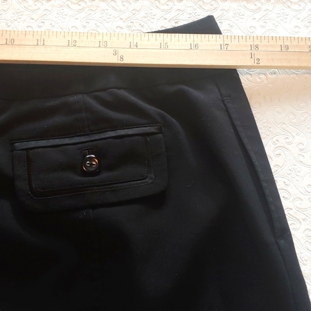 Investments Women's Black Skirt with 6 Button Sailor Front Sze 12 - Picture 9 of 11